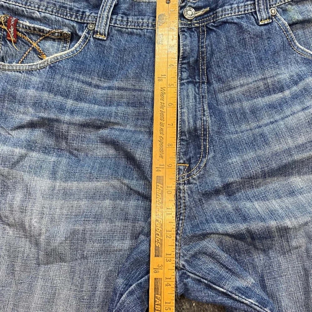 Pelle Pelle Baggy Jeans Sz 40 Mens Blue Streetwear Wide Leg Marc Buchanan